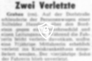 Zwei Verletzte