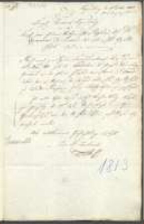 Brief von Bayern / Rentamt (Regensburg) an Christian Heinrich Oppermann