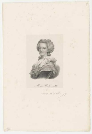 Bildnis der Marie Antoinette