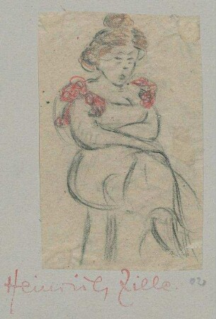 Frau im Schleifenkleid