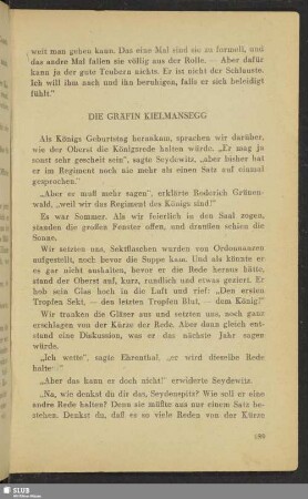 Die Gräfin Kielmansegg