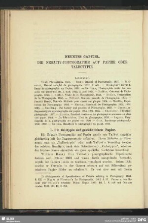 Neuntes Capitel. Die Negativ-Photographie auf Papier oder Talbotypie