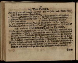 VII. Vom Capaun