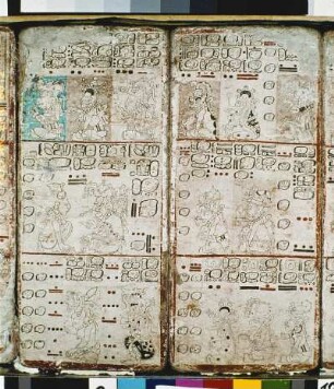 Codexteil Ar, fol. 9 und 10, Ritual- und Weissagungskalender