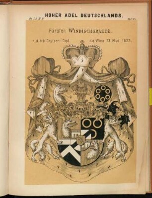 Taf. 104. Fürsten Windischgraetz.