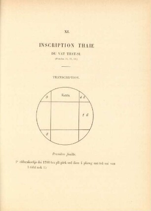 XI. Inscription Thaie du Vat That-Si