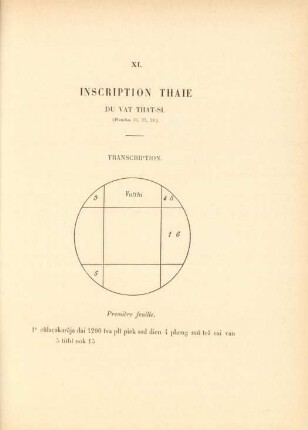 XI. Inscription Thaie du Vat That-Si