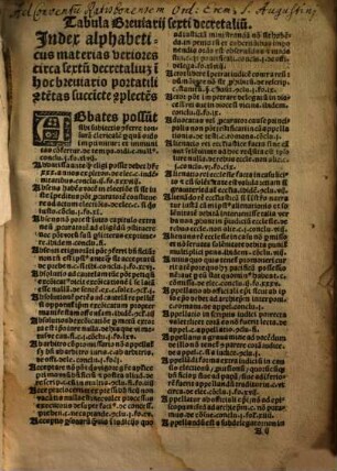 Breviarium Sexti et Clementinarum