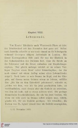 Kapitel VIII: Lebensende