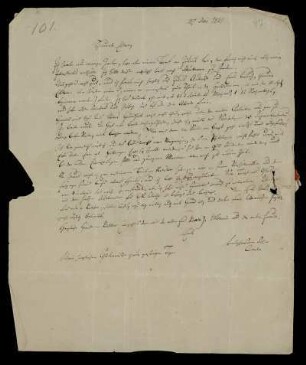 Nr. 97: Brief von Karl Otfried Müller an seine Eltern, Göttingen, 27.5.1831