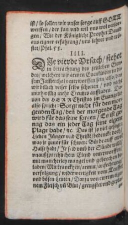 IIII. Die vierde Ursach ...