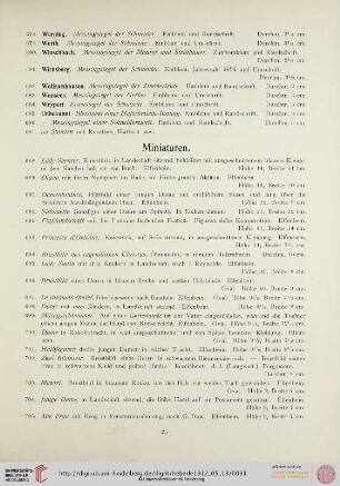 Miniaturen (Nr. 688-767)