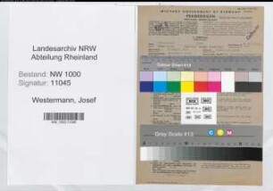 Entnazifizierung Josef Westermann, geb. 05.08.1907 (Vermessungstechniker)