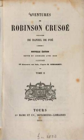 Aventures De Robinson Crusoé. 2