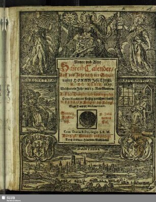 1639: Newer und Alter Schreib-Calender : auff das Jahr nach der geburt unsers Herrn Jesu Christi ... ; Auff den Dantzker und umbliegender Orter Horizont, fleißig und genaw gerechnet