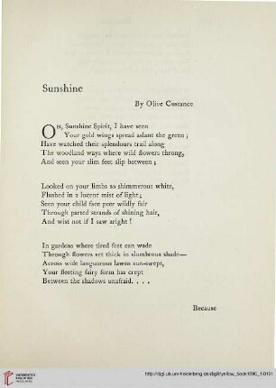 9: Sunshine