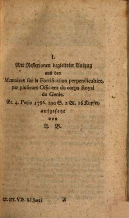 Magazin für Ingenieur und Artilleristen. 11. 1789