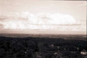 Kleve: Wolkenstimmung, Blick vom Aussichtsturm