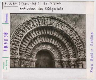 Aulnay, St. Pierre: Südliches Querhausportal, Archivolten