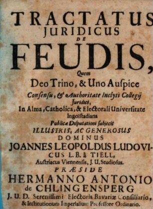 Tractatus iur. de feudis