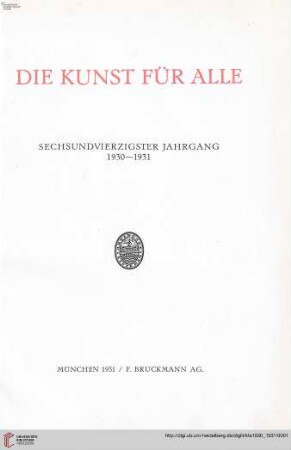 46: Die Kunst für alle: Malerei, Plastik, Graphik, Architektur