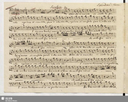 703. Aria: Allor che di marito / Naumann, J.G.
