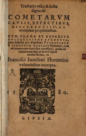 Tractatio utilis de cometarum causis