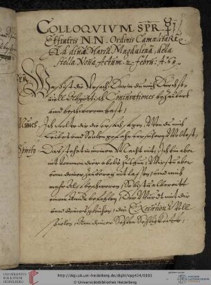 'Colloquium Spiritus mercurii et monachi', dt.