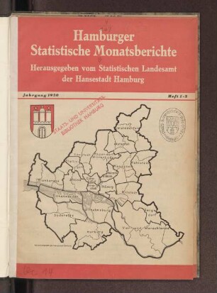 1950: Hamburger statistische Monatsberichte