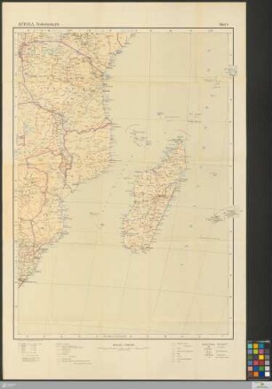 Blatt 6: [Verkehrskarte von Afrika] Band Blatt 6