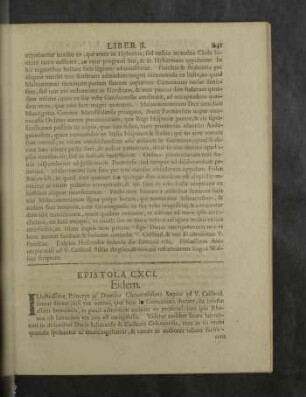 Epistola CXCI. - CCIV.