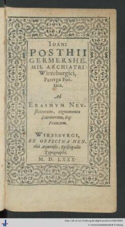 Parerga Poëtica: Elegiarum libri duo. Italica. Gallica. Belgica. Francica. Austriaca.