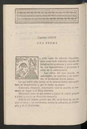 Capítulo LXXVII - Una broma