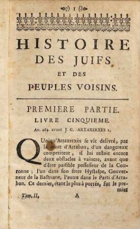 Histoire des Juifs et des peuples voisins : depuis la d'ecadence des royaumes d'Israel & de Juda jusqu a la mort de Jesus-Christ ; Traduite de l'Anglois, 2