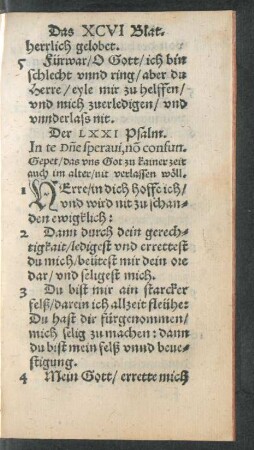 Der LXXI Psalm. - Der LXXX Psalm.