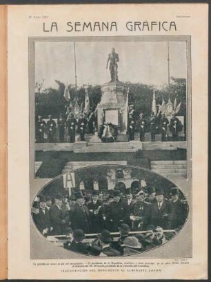 Inauguración del monumento al Almirante Brown.