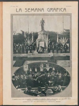 Inauguración del monumento al Almirante Brown.
