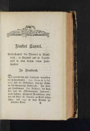 Fünftes Capitel.