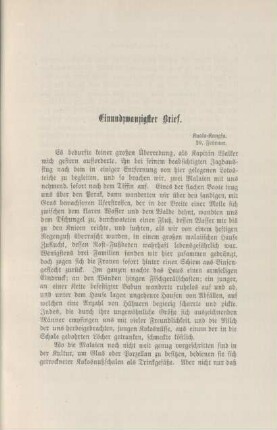 Einundzwanzigster Brief