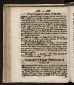 Der Griechen Güldene Müntzen