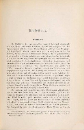 Diphtherie und diphtheritischer Croup