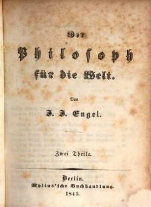J. J. Engel's Schriften. 1