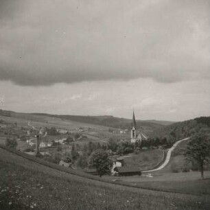 Rechenberg-Bienenmühle. Ortsansicht. Blick vom Schanzenweg nach Holzhau