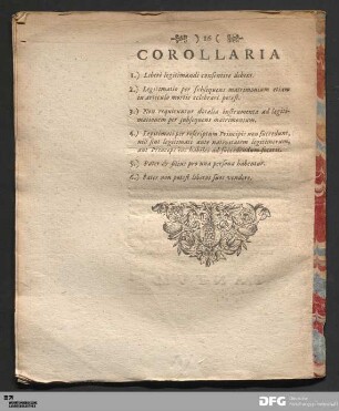 Corollaria