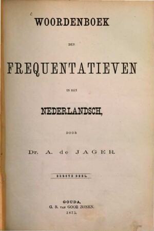Woordenboek der frequentatieven in het Nederlandsch, 1