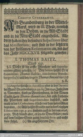 I. Thomas Baitz. Starb 1541