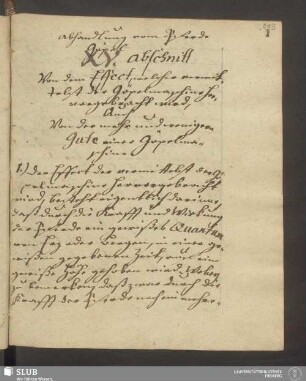XV. Abschnitt