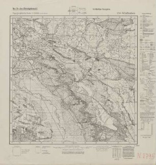 2795 Schafranken, Topographische Karte 1:25000 (4cm - Karte)