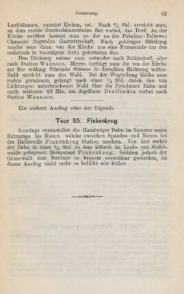 Tour 55. Finkenkrug