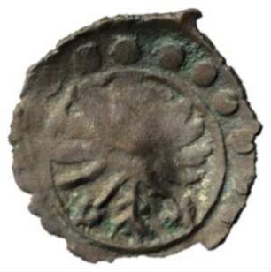 Fundmünze, Pfennig (Schüsselpfennig), Anfang des 17. Jh.